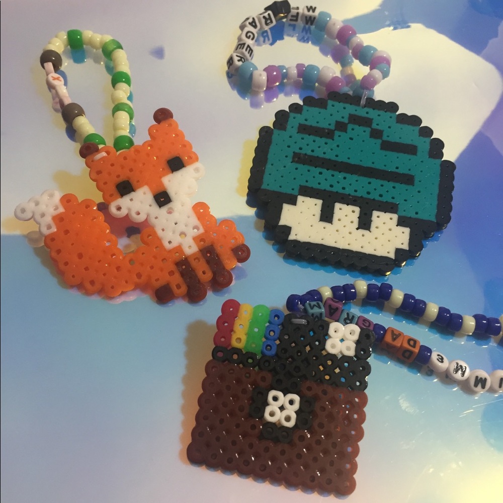 3-Piece Rave Kandi Bracelets - Sm/Med ICONS set